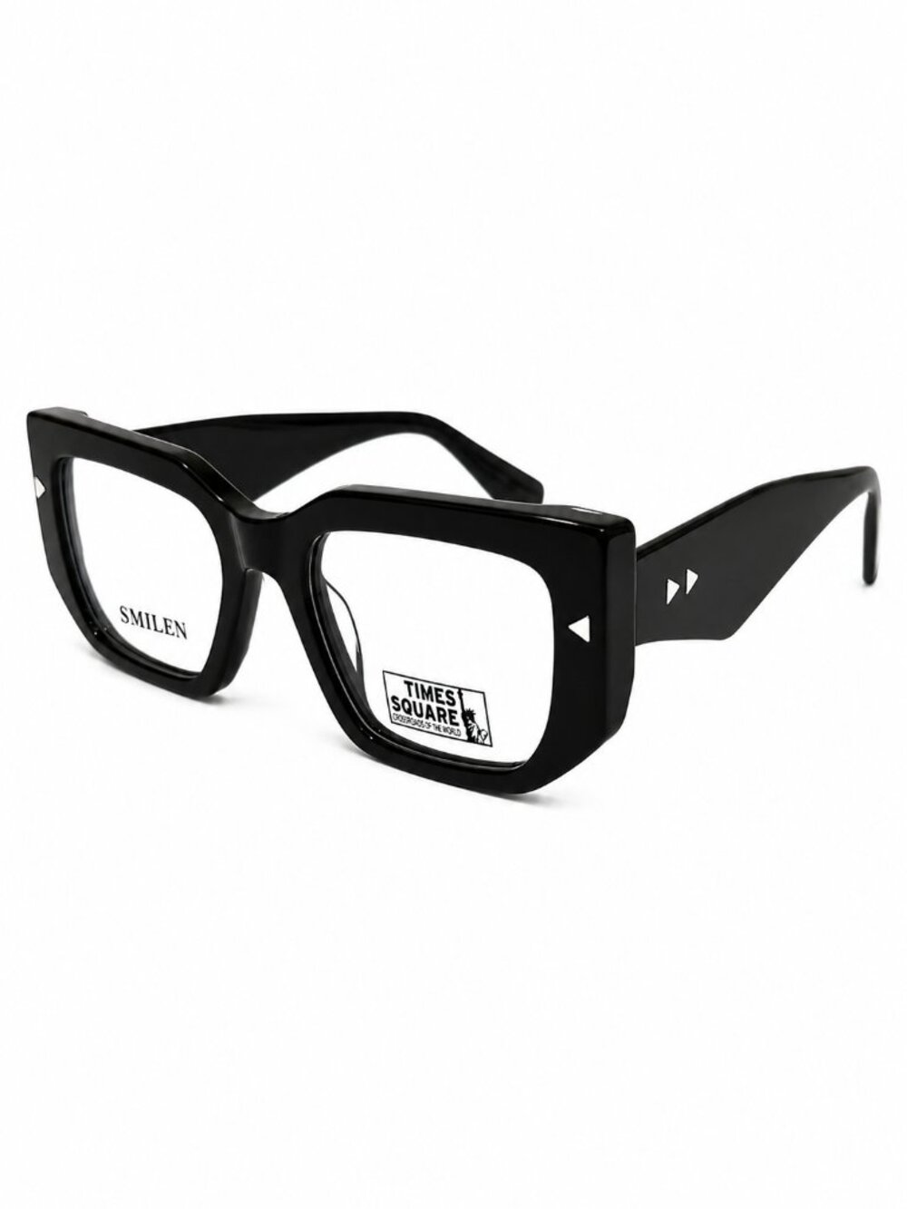 Smilen Eyewear Times Square Chunky Black 52-20-145 Eyeglasses Frames